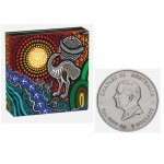 2 oz Australien 2025 antique EMU UTINGAT - Indigenes Aborigine Motiv - silber 2 AU$