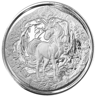 1 oz Fiji 2024 - UNICORN - EINHORN - Silber Prooflike 2 NZS - Startmotiv
