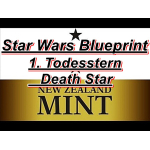 1 oz Niue 2025 Proof - STAR WARS X-WING T-70 Fighter BLUEPRINT (5) - Rectangle Silber 2 NZ$