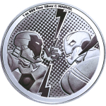 NEU*NEW*  1 oz Niue 2024 - IRON MAN vs ULTRON - Silber BU...