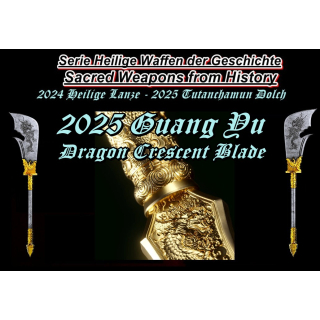 NEU*Die-TopSerie* 2 oz Samoa 2025 - GUANG YU Der 5 Tiger General & Die Legendäre Grüne Drachensichelklinge  - Serie HEILGE WAFFEN (3.) - Silber 5 $ - Handwerkskunst
