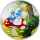 NEU* 1 oz Silber Round 2025 BU-EDITION  - Die SCHLÜMPFE - SCHLUMPFINE - SMURFS Coin Card - Erstes Color Doppelmotiv