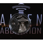 wieder bestellbar* Real Photos* 1 oz Niue 2025 Black Proof - ALIEN ABDUCTION / ENTFÜHRUNG - Silber 1 $ - Erste Alienmünze in Black Proof