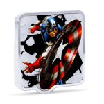2 oz Niue 2025 Proof - CAPTAIN AMERICA  Marvel Smash (3)...