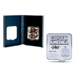 2 oz Niue 2025 Proof - CAPTAIN AMERICA  Marvel Smash (3) - silber 3 NZ$ - NZ Mint Agoro