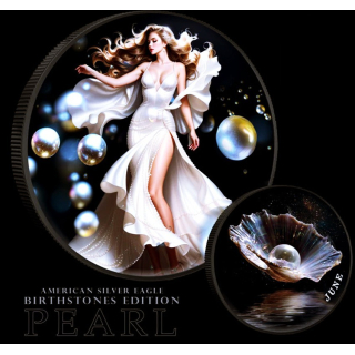NEU** 1 oz USA American Liberty Eagle 2025  PEARL EDITION - Infinity Edition - silber Color- Doppelmotiv