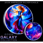 NEU** 1 oz USA American Liberty Eagle 2025  GALAXY EDITION - Infinity Edition - silber Color- Doppelmotiv