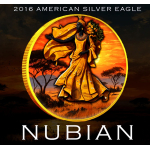 NEU** 1 oz USA American Liberty Eagle 2025  NUBIAN EDITION - NUBISCHE KÖNIGIN & MAJESTÄTISCHER LEOPARD - African Life - Infinity Edition - silber Gilded Color- Doppelmotiv