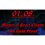 1 oz Gold Niue 2025 Proof - MOTHER of PEARL CLOUDS - Gold...