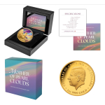 1 oz Gold Niue 2025 Proof - MOTHER of PEARL CLOUDS - Gold...