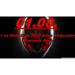 1 oz Gold Niue 2025 Platinum-plated - ALIEN ABDUCTION /...