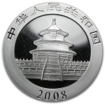 LETZTE** 1 oz Silber Panda 2008 BU China 10 Yuan - Pandaserie 1989 -20xx