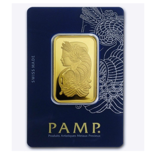 NEU* 1 oz Goldbarren Pamp Suisse - LADY FORTUNA - Blister / Coin Card