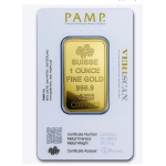 NEU* 1 oz Goldbarren Pamp Suisse - LADY FORTUNA - Blister / Coin Card