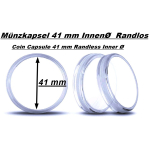 Neu im Shop * Münzkapsel RANDLOS 41 mm Coin Capsule...