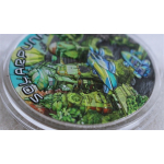 ab Lager** 2 oz Niue 2024 Proof - SOLARPUNK - 3-Dimensional - Glow-in-the-Dark " Serie Punk Universe" Harmonie mit der Natur - Silber High Relief Antique Finish 5$