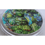 Echtbilder*Real Photos* 2 oz Niue 2024 - SOLARPUNK - 3-D Glow-in-the-Dark "Serie Punk Universe" Harmonie mit der Natur - Silber High Relief Antique Finish 5$