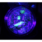 Echtbilder*Real Photos* 2 oz Niue 2024 - SOLARPUNK - 3-D Glow-in-the-Dark "Serie Punk Universe" Harmonie mit der Natur - Silber High Relief Antique Finish 5$
