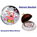 2 x 2 oz Tuvalu 2024/2025 Proof - SPONGEBOB SCHWAMMKOPF & PATRICK STARFISH - Bikini Unterwasser Underwater - silber 2 AU$ - Perth Mint Edition