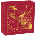 1/10 oz Gold Australien 2026 Proof - PFERD - Jahr des Pferdes Year of the Horse - Lunar III - 15 AU$ - Goldpferd