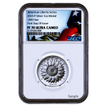 NEU* 1 oz USA 2025 NGC PF-70 - LIBERTY AMERICAN EAGLE MEDAL - Silber Ultra Cameo 1st Day - US Mint Programm