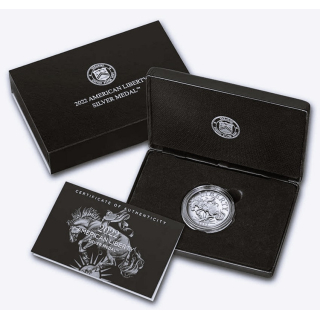Neu* 1 Unze Silber USA 2022 Proof - American LIBERTY BRONCO MUSTANG  -  United States America U.S. Silver Medal