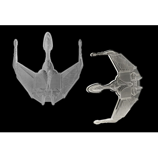 3 oz Niue 2025 Antique -  Bird of PREY Klingonen-Kamfpschiff - Star Trek Kollektion (3) Kriegsschiffe War Ships - silber 5 NZ$