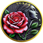 24,6 g Bimetall Color Proof - Wunderschöne Frau mit...