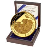 1 oz Gold Somalia Elefant 2025 Privy ANA Oklahoma City  -...