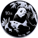 1 oz Silber China 2007 BU - Panda - Silberpanda -...