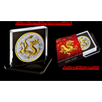 NEU* 1 oz China 2025 GILDED - DRACHE - JAHR des DRACHEN - Tang Dynasty & Grosse Mauer - Erstausgabe der neuen China Lunarserie - Silber 10 Yuan - Auflage/Mintage 500