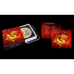 NEU* 1 oz China 2025 GILDED - DRACHE - JAHR des DRACHEN - Tang Dynasty & Grosse Mauer - Erstausgabe der neuen China Lunarserie - Silber 10 Yuan - Auflage/Mintage 500