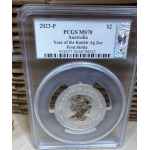 Einzelstück** 2 oz Australien 2023 PCGS MS70 - Jahr...
