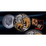 5 oz Niue 2026 Proof Gilded - Jahr des PFERDES - YEAR of...
