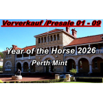 NEU** 1/2 oz Australien 2026 BU - JAHR des PFERDES / Year...