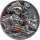 1 oz Ghana 2025 antique -SKELETT- GANGSTA SKULL aus CHICAGO  - Memento Mori - Silber Antique Finish - silber 5 Cedis - 3. Ausgabe - EINZELSTÜCK!