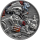 1 oz Ghana 2025 antique -SKELETT- GANGSTER SKULL aus CHICAGO  - Memento Mori - Silber Antique Finish - silber 5 Cedis - 3. Ausgabe - EINZELSTÜCK!