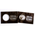 2 x 1 oz Silber SET Kiwi 2026 Proof + Specimen Neuseeland - New Zealand Post Kiwiserie - Coin Card - silber 1 NZ$