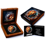 NEU*** 1 oz GRIM REAPER 2025 Ruthenium - SENSENMANN - ARMAGEDDON -  Maple Leaf 2025 Armageddon - TopSerie Ausgabe 10 - Silber Ruthenium / Palladium Color Digitalprägung