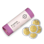 2 Euro Finnland 2025 100 Jahre Finnland-Schweden-Leichtathletikspiel bfr. unc.