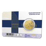 2 Euro Coincard (FI) 2025 100 Jahre Finnland-Schweden-Leichtathletikspiel bfr. unc