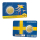 2 Euro Coincard (SWE) 2025 100 Jahre Finnland-Schweden-Leichtathletikspiel bfr. unc