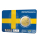 2 Euro Coincard (SWE) 2025 100 Jahre Finnland-Schweden-Leichtathletikspiel bfr. unc