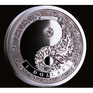 NEU* 1 oz Niue 2025 PROOF - EQUILIBRIUM YIN YANG - 2 Kosmische Kräfte - Harmonie - Serie Equilibrium