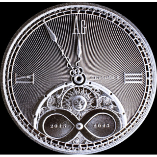 NEU* 1 oz Niue 2025 BU - CHRONOS - Panta Rhei - Unvergändliche Edelmetalle - Unbreakable Precious Metals -Serie Chronos Silber 2 NZ$