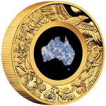 2 oz Australien 2025 Proof - Blauer Lepidolith - Serie...