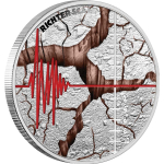 1 oz Niue 2025 Proof - 90 Jahre Richterskala - 90th...