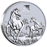 NEU** 1 Kg Silber Australien 2026 BU - JAHR des PFERDES /...