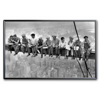 EINZELSTÜCK ** 1 oz Niue 2025 Proof - Bauarbeiter um 1932 Rockefeller Plaza in New York City - Berühmtes Foto aus 1932 Bauarbeiter über den Strassen von Manhattan - Silber 1 $ -Auflage/Mintage 300