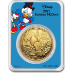 NEU* 1 oz Gold Niue 2025 BU - DAGOBERT DUCK  -  SCROOGE...